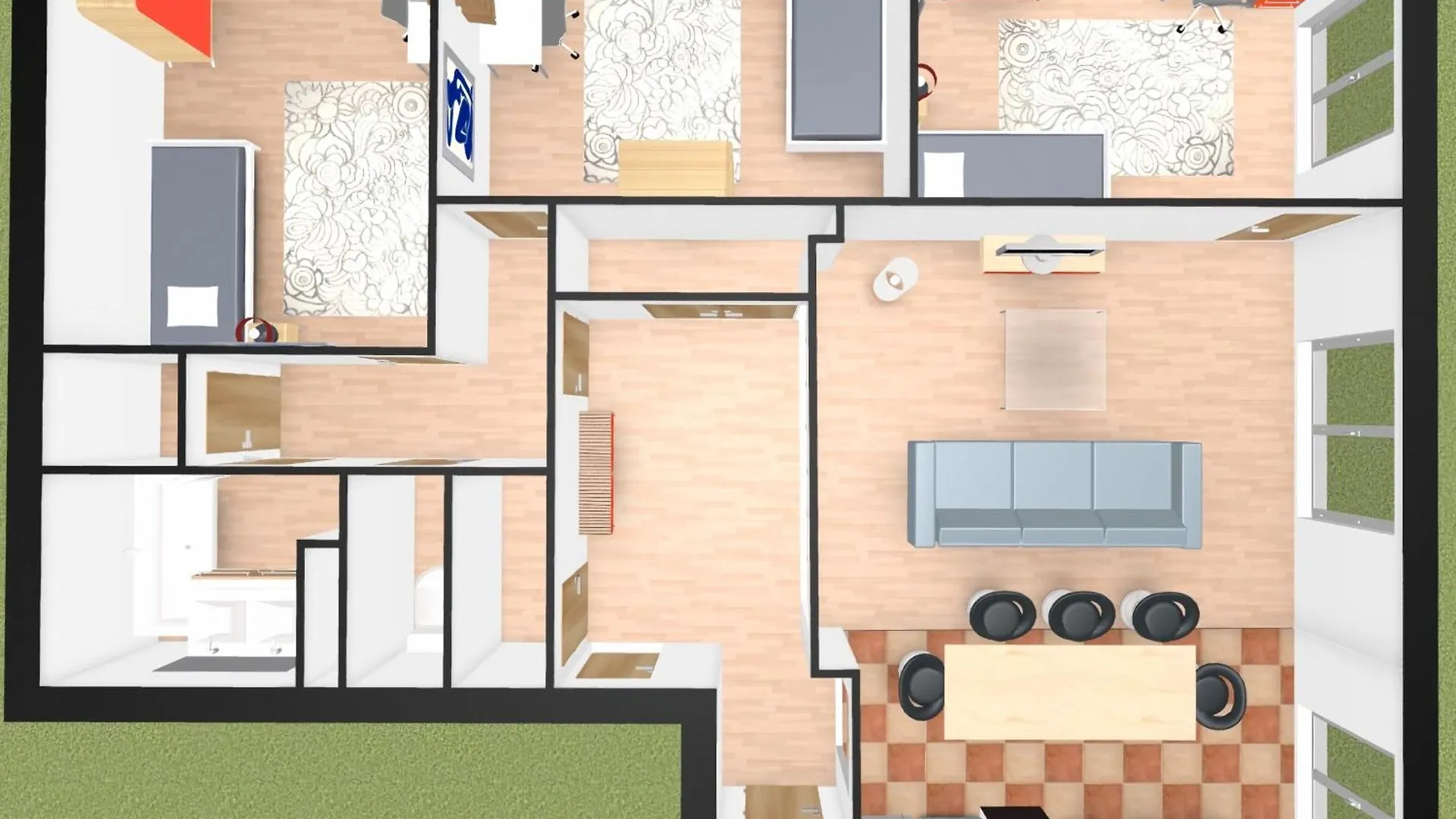 Lejlighed Standing, 3 Chambres, Clim Et Garage Priv Proche Panier Et Terrasses Port Marseille